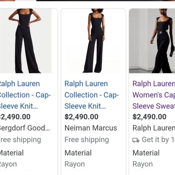 Ralph Lauren Purple Label Cutout Jumpsuit - Picture 8 of 17
